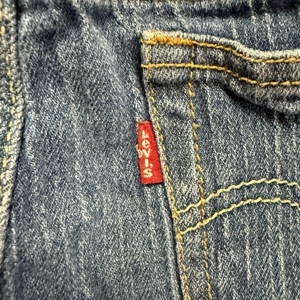 Levi’s Girls Size 10 Regular Bootcut Stretch Jeans Classic Blue Denim EUC - Picture 5 of 5